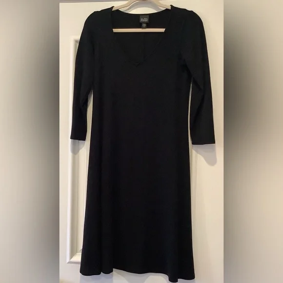 alo black dress ALO Softsculpt Halter Tennis Dress in Black/White, Size: Small main image 0